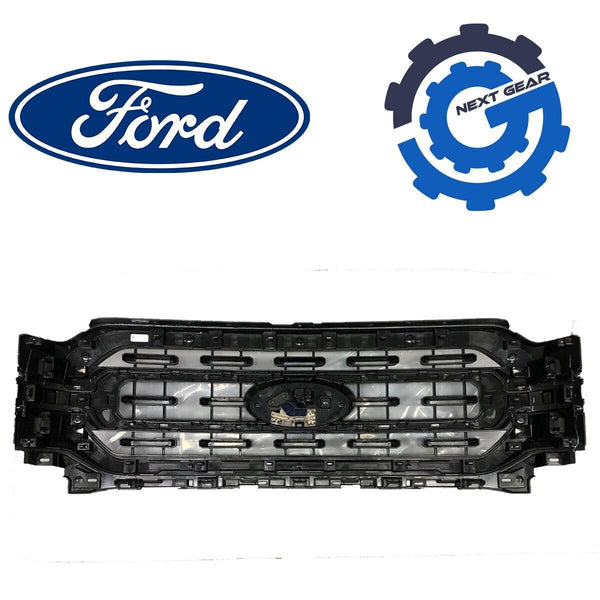 New OEM Chrome Black Grille 2021 2022 Ford F-150 XLT W/ Emblem ML34-82 ...